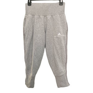 STELLA MCCARTNEY ADIDAS Essential 3/4 Sweatpants Crop Jogger Fleece Side Zip Leg